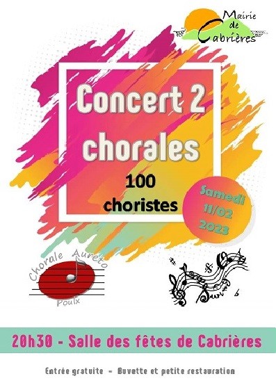 Concert 2 chorale Fév. 2023